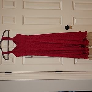 Gorgeous red lace dress, HUTCH